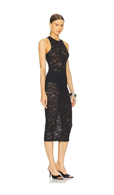 Fleur du Mal Le Stretch Lace Racer Tank Dress | Thumbnail 2 Fleur du Mal Le Stretch Lace Racer Tank Dress | Thumbnail 2