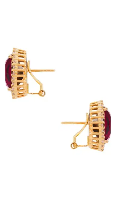 Anton Heunis Omega Clasp Oval Stud | Thumbnail 2 Anton Heunis Omega Clasp Oval Stud | Thumbnail 2