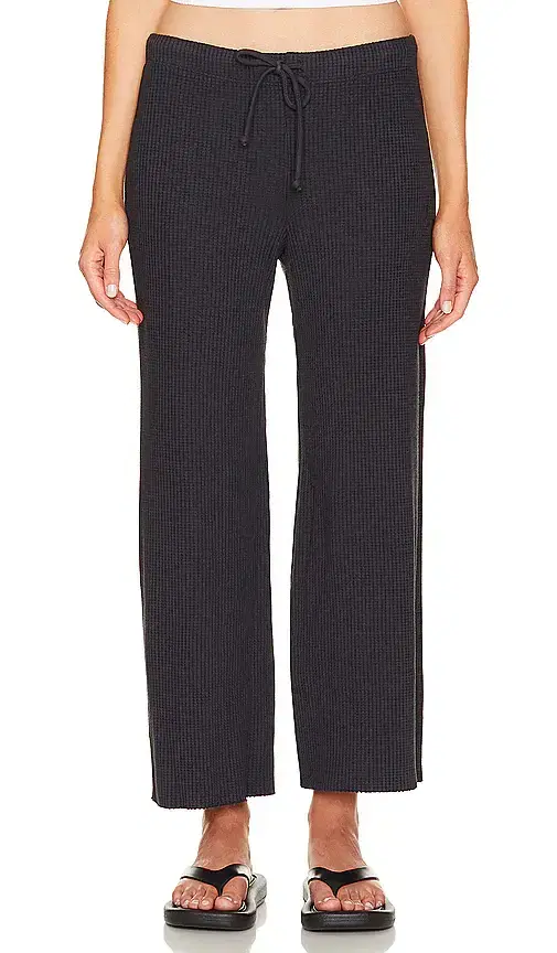 Waffle Crop Lounge Sweat
