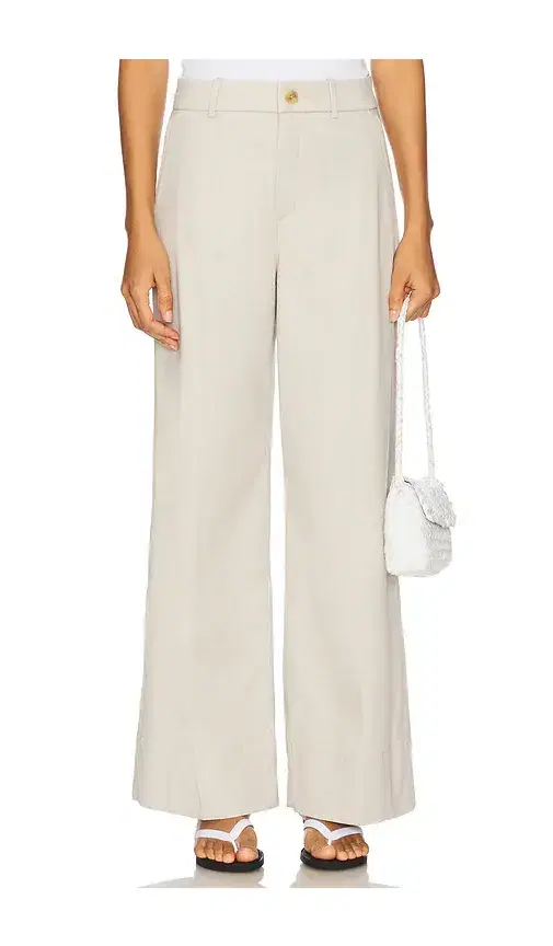 Stretch Twill Wide Leg Pant