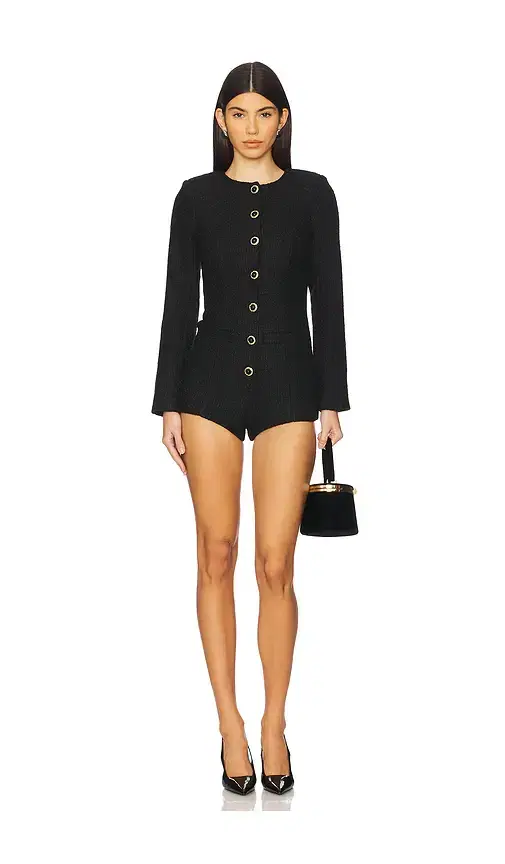 MAJORELLE Olivia Tweed Romper