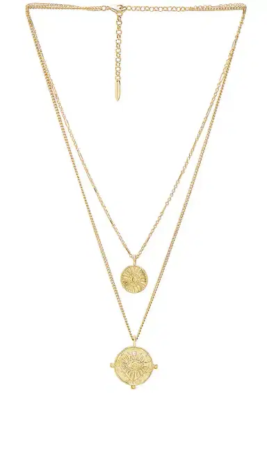 Luv AJ x REVOLVE The Double Coin Charm Necklace | Thumbnail 1 Luv AJ x REVOLVE The Double Coin Charm Necklace | Thumbnail 1