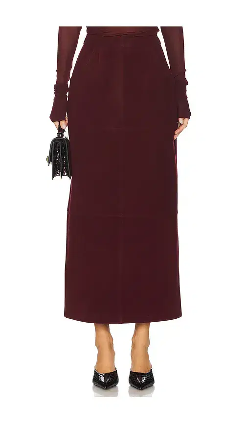Slit Detailed Midi Skirt