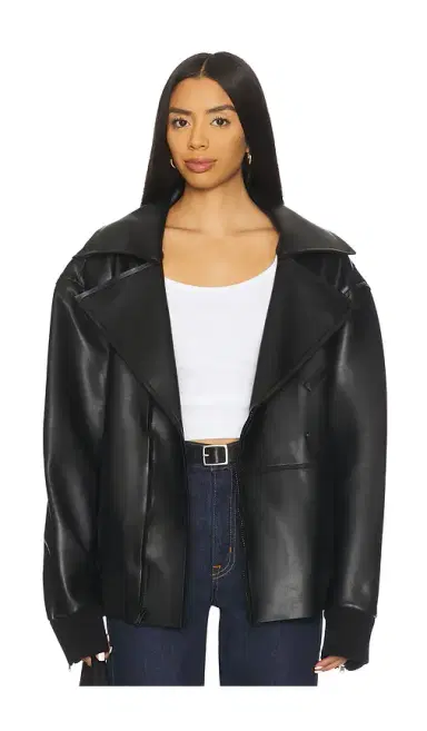 Norma Kamali Oversized Moto Jacket | Thumbnail 1