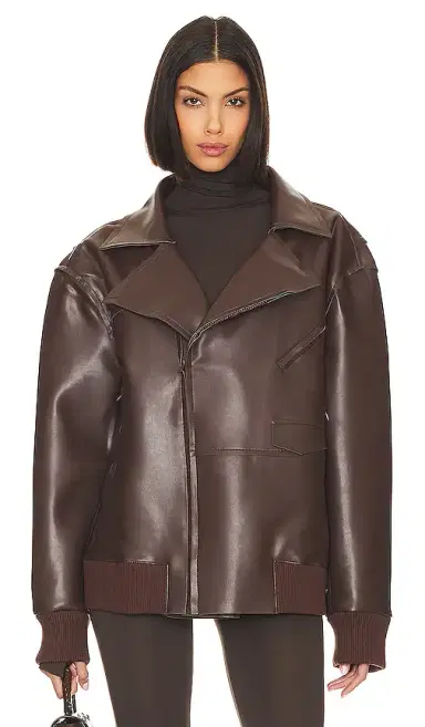Norma Kamali Oversized Moto Jacket | Thumbnail 2 Norma Kamali Oversized Moto Jacket | Thumbnail 2