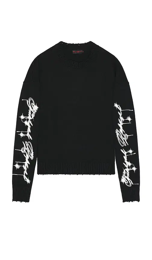 Dripped Logo Sweater