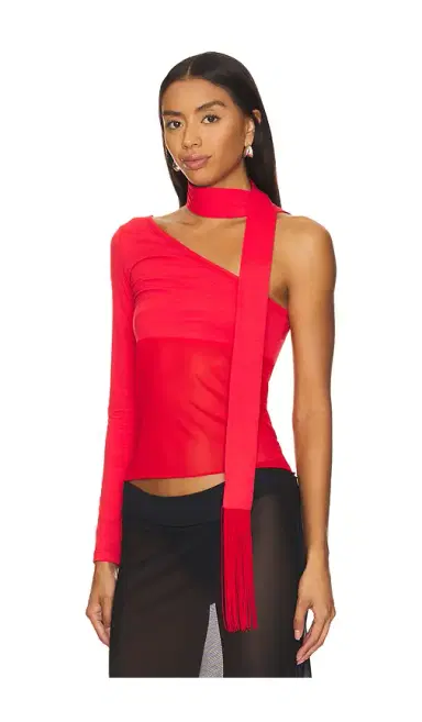 NIIHAI Asymmetric Neck Tie Top | Thumbnail 2