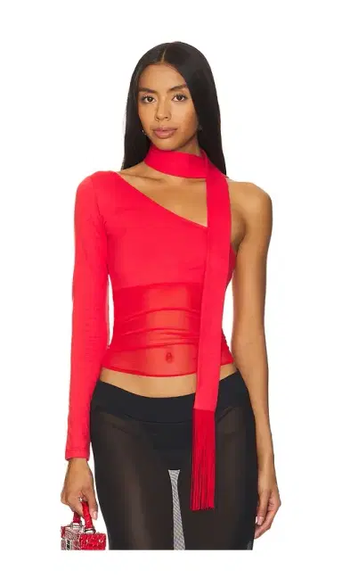 NIIHAI Asymmetric Neck Tie Top | Thumbnail 1