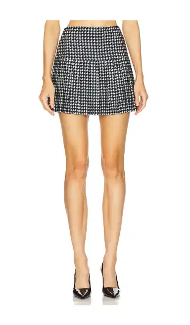 Norma Kamali Pleated Mini Skirt | Thumbnail 1 Norma Kamali Pleated Mini Skirt | Thumbnail 1