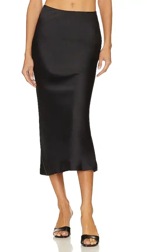 Norma Kamali X Revolve Bias Obie Skirt To Midcalf