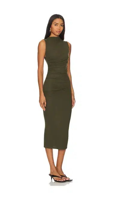 ENZA COSTA Silk Knit Sleeveless Twist Midi Dress | Thumbnail 2 ENZA COSTA Silk Knit Sleeveless Twist Midi Dress | Thumbnail 2