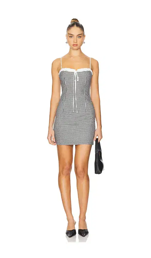 Bardot Gingham Mini Dress
