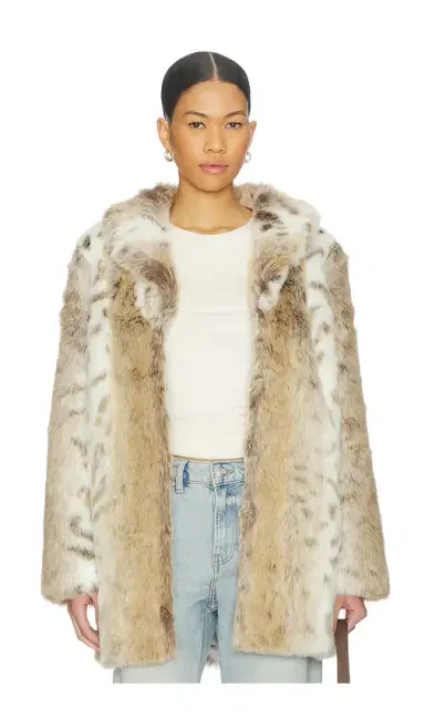MAJORELLE Tatiana Faux Fur Coat | Thumbnail 1
