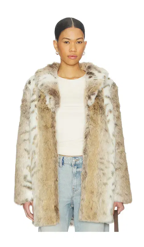 MAJORELLE Tatiana Faux Fur Coat