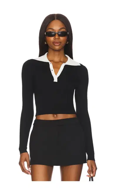 ALL THE WAYS Helena Polo Sweater | Thumbnail 1