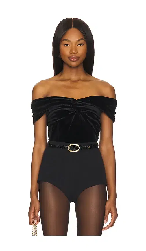 Velvet Off Shoulder Top