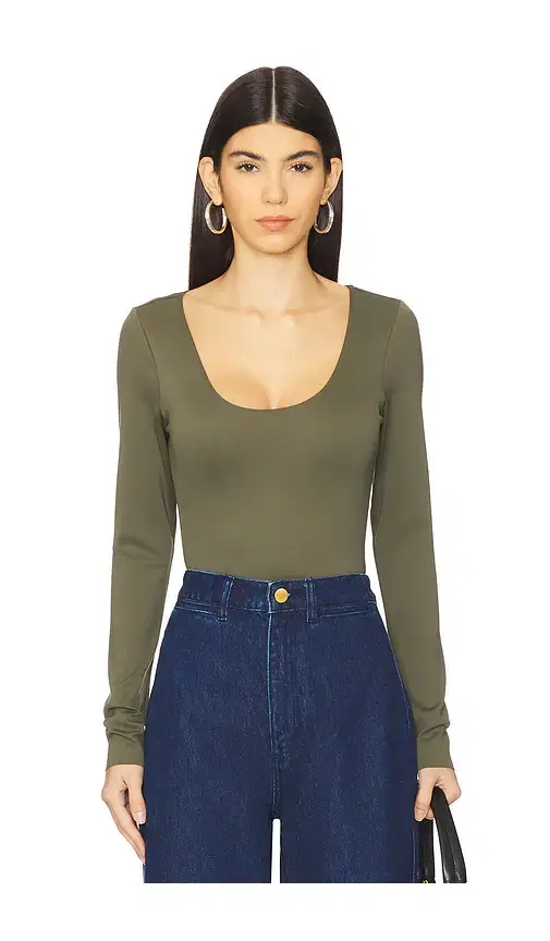 Good American Sculpting Scoop Long Sleeve Body