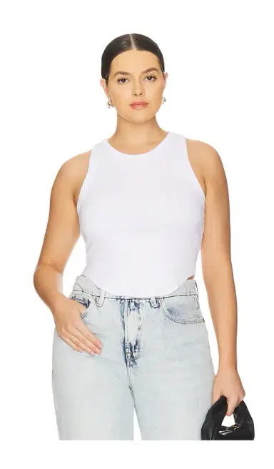 Good American Micro Rib Tank Top | Thumbnail 2 Good American Micro Rib Tank Top | Thumbnail 2
