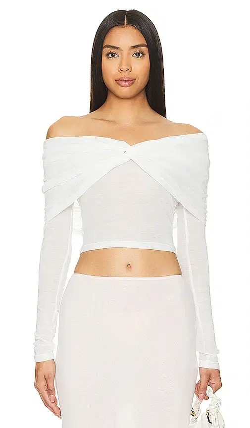 SNDYS Madrid Off Shoulder Top