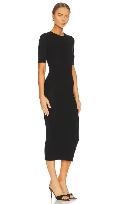 ENZA COSTA Half Sleeve Crew Midi Dress | Thumbnail 2 ENZA COSTA Half Sleeve Crew Midi Dress | Thumbnail 2
