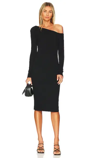 ENZA COSTA Sweater Knit Slouch Shoulder Dress | Thumbnail 1 ENZA COSTA Sweater Knit Slouch Shoulder Dress | Thumbnail 1