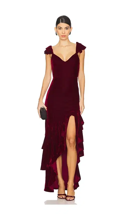 Tularosa Camille Velvet Gown