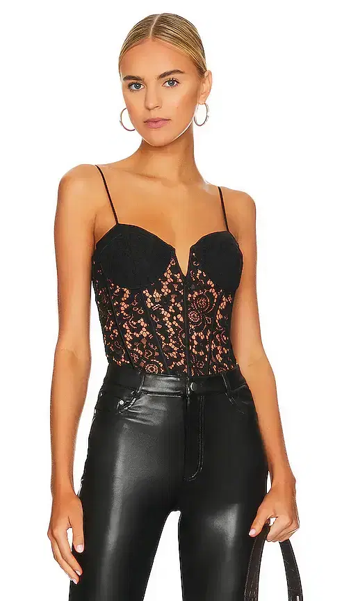 CAMI NYC Anne Corded Lace Bodysuit