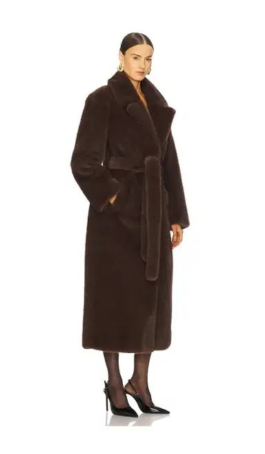 LAMARQUE Darelle Darelle Faux Fur Maxi Coat | Thumbnail 2
