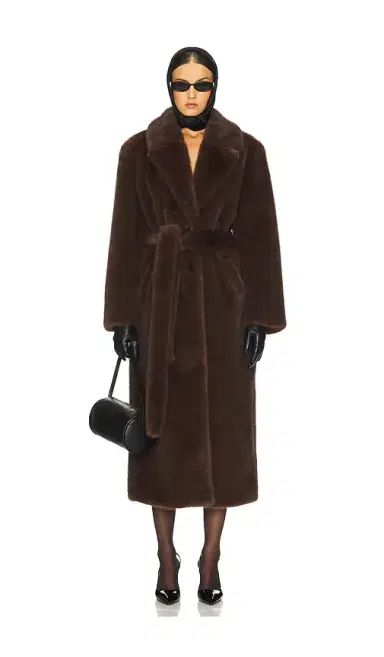LAMARQUE Darelle Darelle Faux Fur Maxi Coat | Thumbnail 1