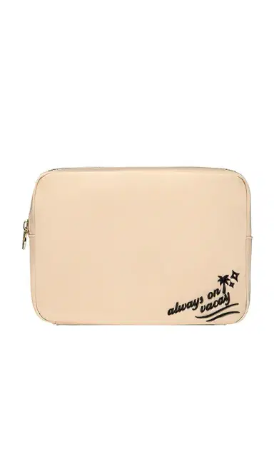 Stoney Clover Lane always On Vacay Embroidered Large Pouch | Thumbnail 1 Stoney Clover Lane always On Vacay Embroidered Large Pouch | Thumbnail 1