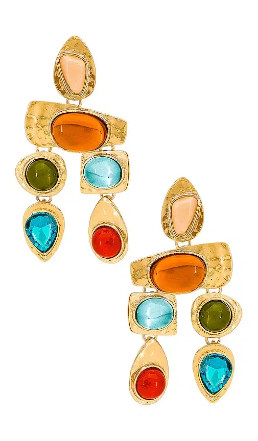 petit moments Multi Stone Earrings