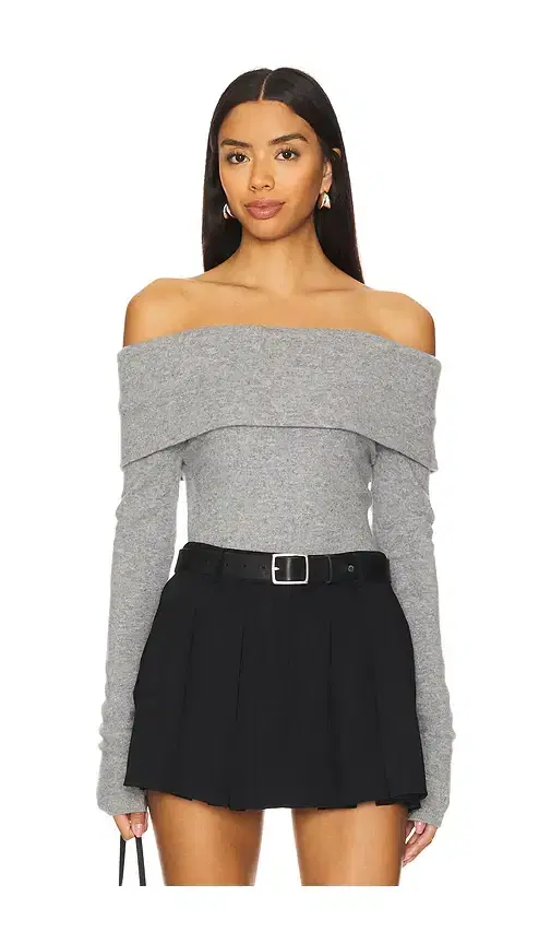 Alice + Olivia Coretta Off Shoulder Pullover