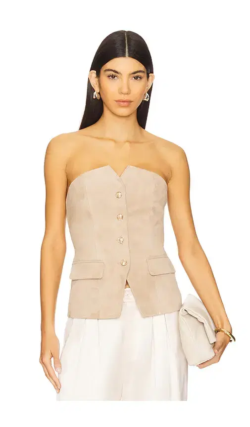 CAMI NYC Zamora Suede Corset