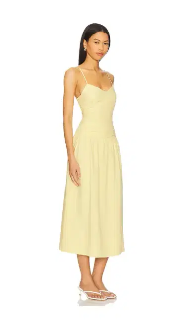 MINKPINK Ophelia Ruched Midi Dress | Thumbnail 2 MINKPINK Ophelia Ruched Midi Dress | Thumbnail 2