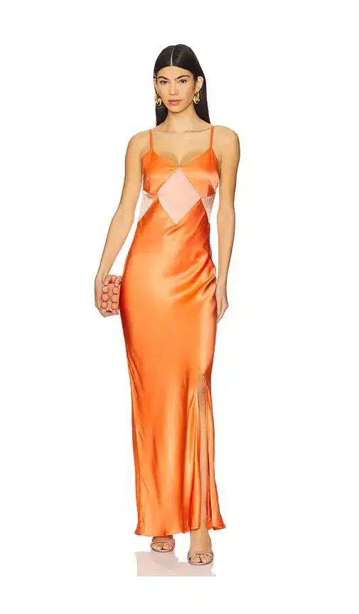 MINKPINK Orla Colour Block Midi Dress