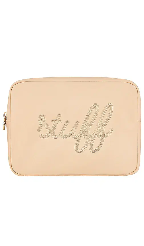 Stoney Clover Lane Sand Stuff Embroidered Large Pouch