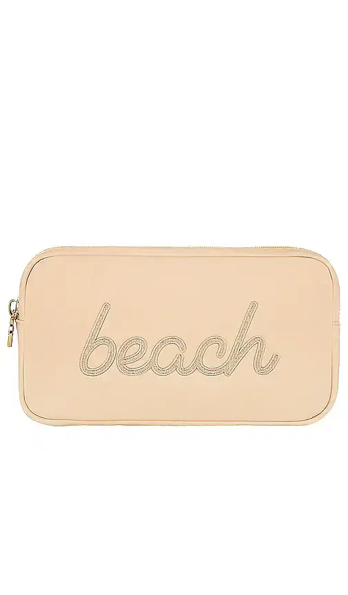 Stoney Clover Lane Sand Beach Embroidered Small Pouch