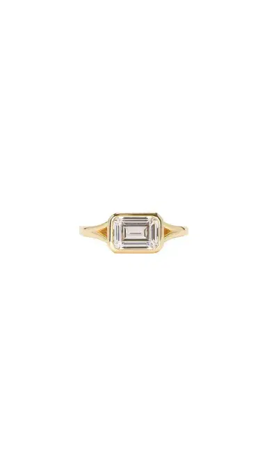 Shashi Emerald Cut Bezel Ring | Thumbnail 1