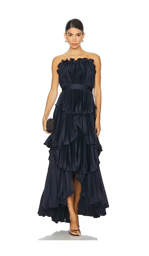 Janey Tiered Shell Midi Dress