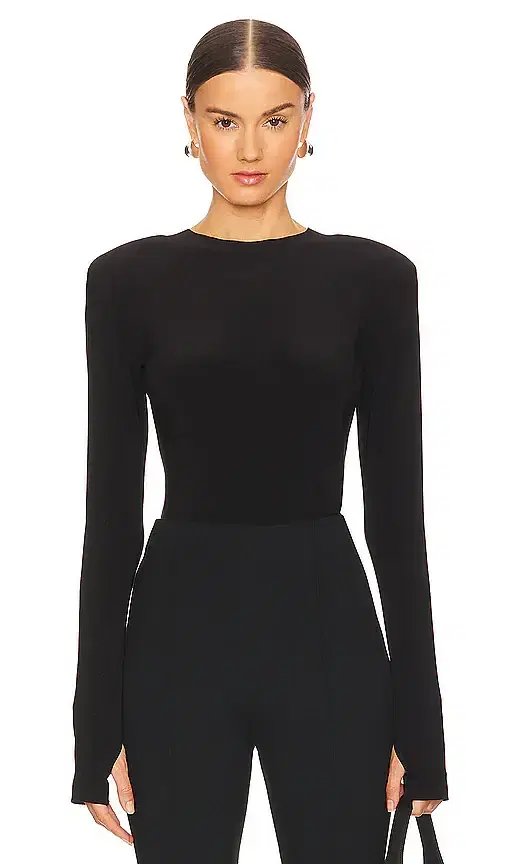 Norma Kamali Shoulder Pad Top