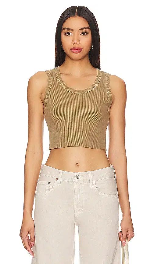 Cropped Poppy Tank