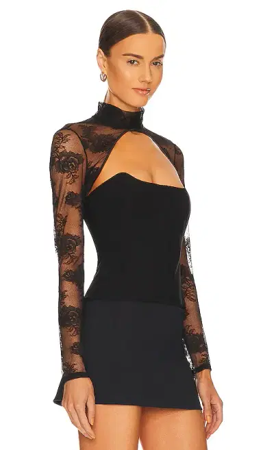 Fleur du Mal Bouquet Lace Shrug | Thumbnail 2 Fleur du Mal Bouquet Lace Shrug | Thumbnail 2