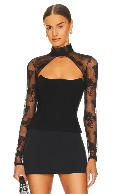 Fleur du Mal Bouquet Lace Shrug | Thumbnail 1 Fleur du Mal Bouquet Lace Shrug | Thumbnail 1