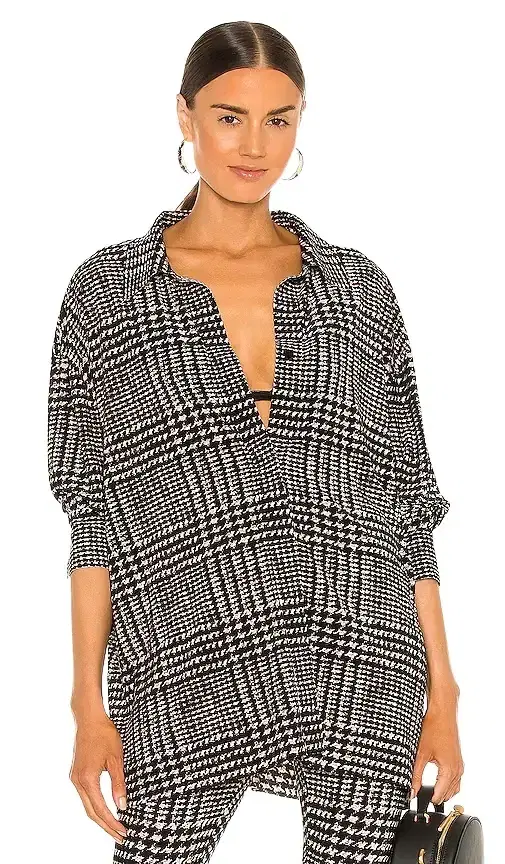 Norma Kamali Oversized Boyfriend NK Shirt