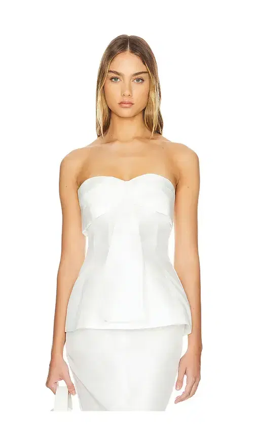 NICHOLAS Coraline Strapless Fan Pleat Top