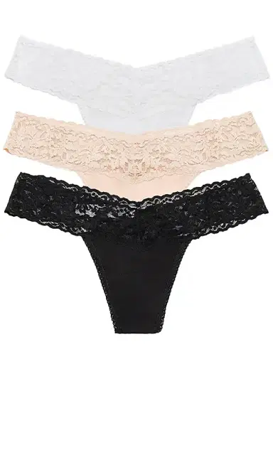 Hanky Panky Cotton 3 Pack Low Rise Thongs | Thumbnail 1