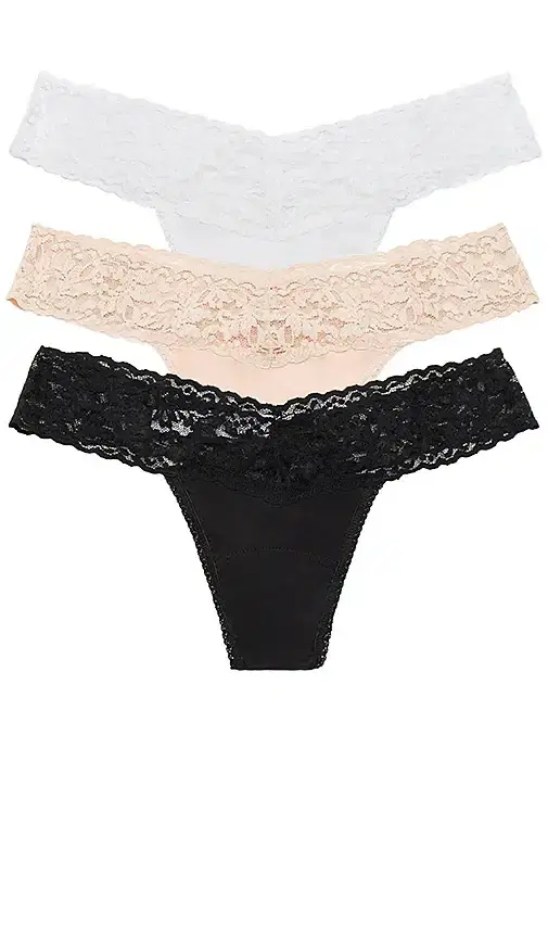 Hanky Panky Cotton 3 Pack Low Rise Thongs