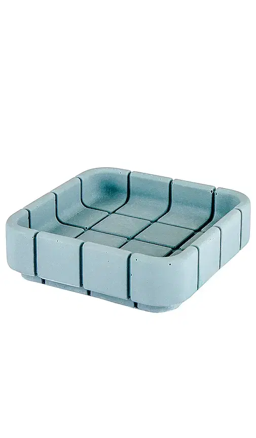 Block Design Tile Square Dish