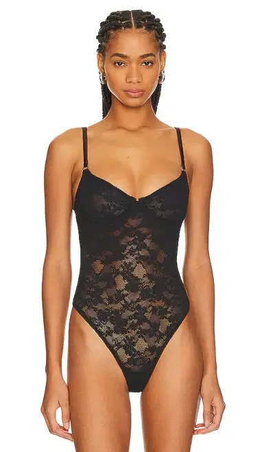 Fleur du Mal Le Stretch Lace Bodysuit | Thumbnail 2 Fleur du Mal Le Stretch Lace Bodysuit | Thumbnail 2