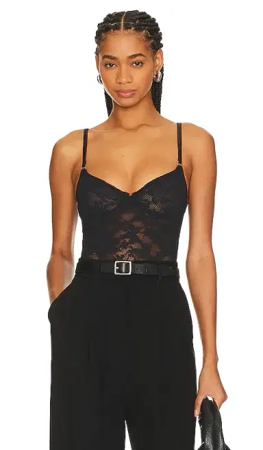 Fleur du Mal Le Stretch Lace Bodysuit | Thumbnail 1 Fleur du Mal Le Stretch Lace Bodysuit | Thumbnail 1